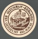 Glückauf - Brauerei Bierdeckel